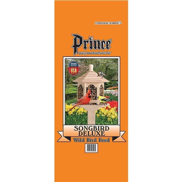 Prince Wild Bird Seed Prince Wild Bird Seed 0650230 40 lbs Songbird Deluxe No Corn Wild Bird Feed Orange Bag; Orange - 650230