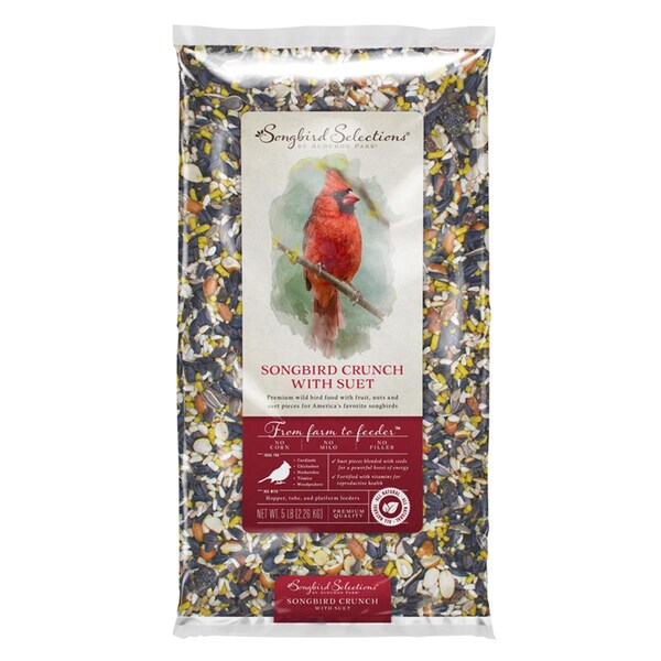Global Harvest Foods 5 lbs Songbird Selections Wild Bird & Poultry Bird Seed Fruits & Nuts - GL8066