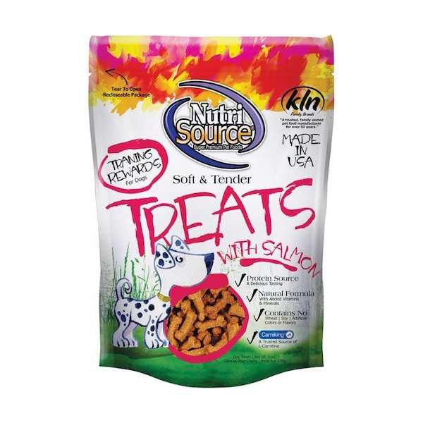 Nutrisource Treats Salmon Grain Free For Dogs 6 oz - 80002
