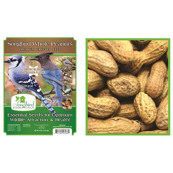 Songbird Essentials 5 lbs Songbird Whole Peanuts - SESEED185GC