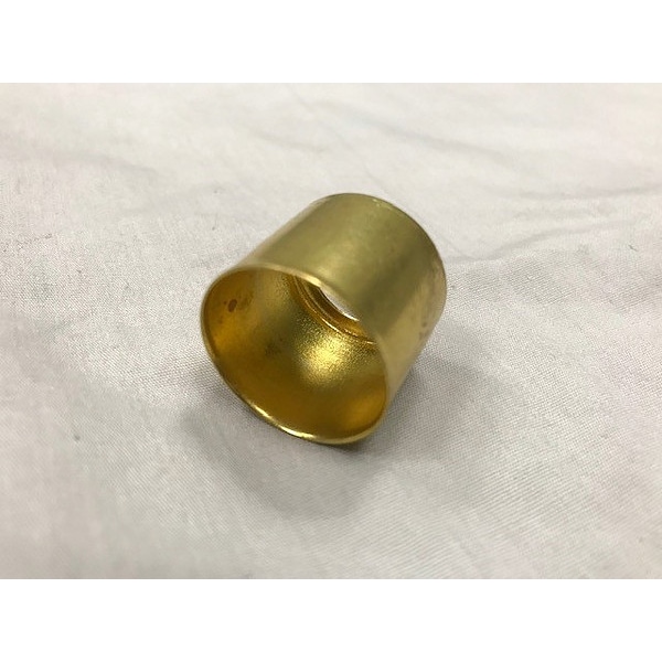 Globe Commercial Products Crimp Hose Ferrule, 1"L, Brass, PK25 - B-690-L