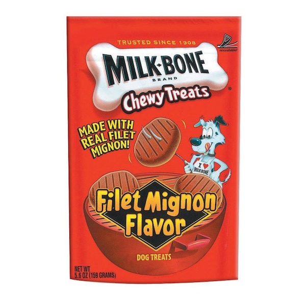 Milk-Bone Milk Bone Chewy Treats Filet Mignon Flavor Biscuit For Dogs 5.6 oz 1 pk - 64490011