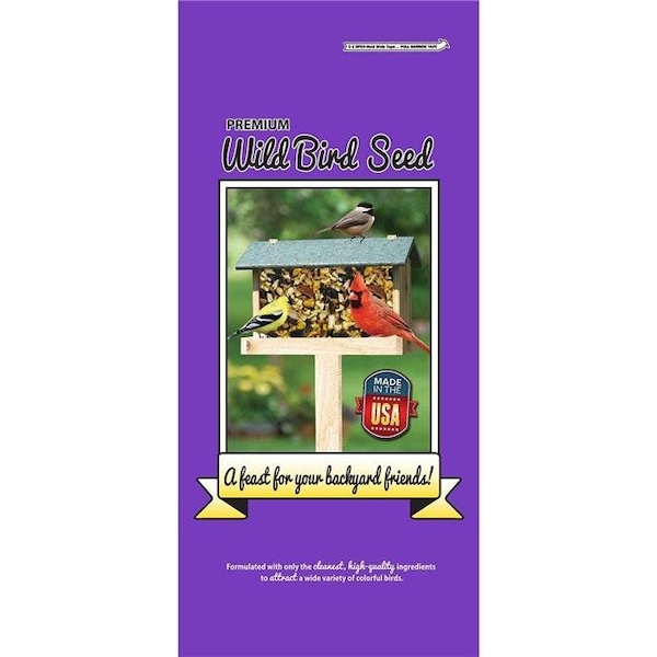 Prince Wild Bird Seed Prince Wild Bird Seed 051013 40 lbs Wildlife Formula Wild Bird Feed Purple Bag; Purple - 51013