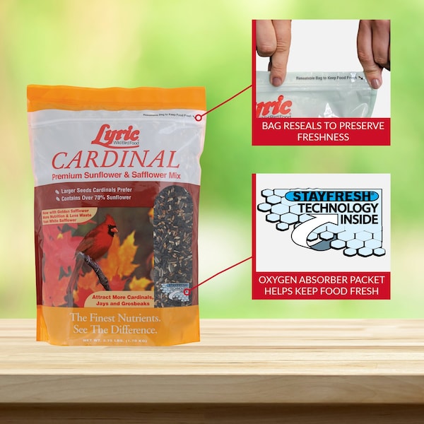Lyric Lyric Cardinal Sunflower Seeds Wild Bird Food 3.75 lb - 26-19065