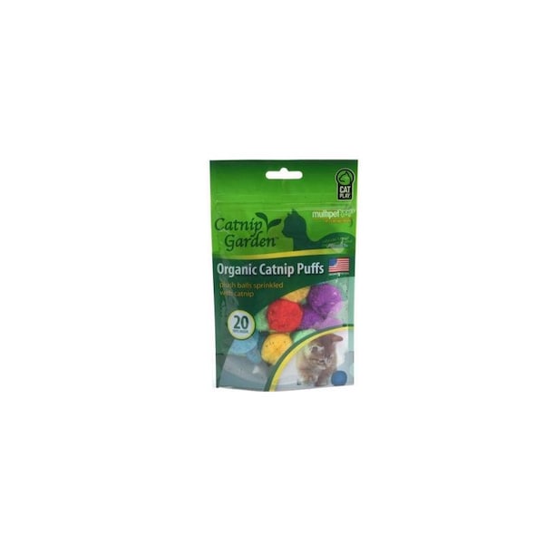 Multipet Multipet Catnip Garden Organic Grain Free Catnip Puffs For Cats 20 pk - 20560