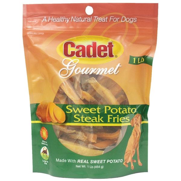 Cadet Sweet Potato Steak Fries Treats 1 pound - C01386