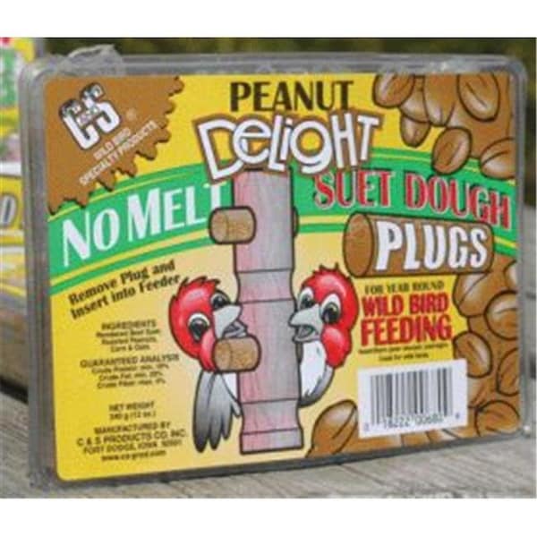C&S Products C & S Products Peanut Delight Suet Dough Plug 12 Ounces - CS12680 - 428181