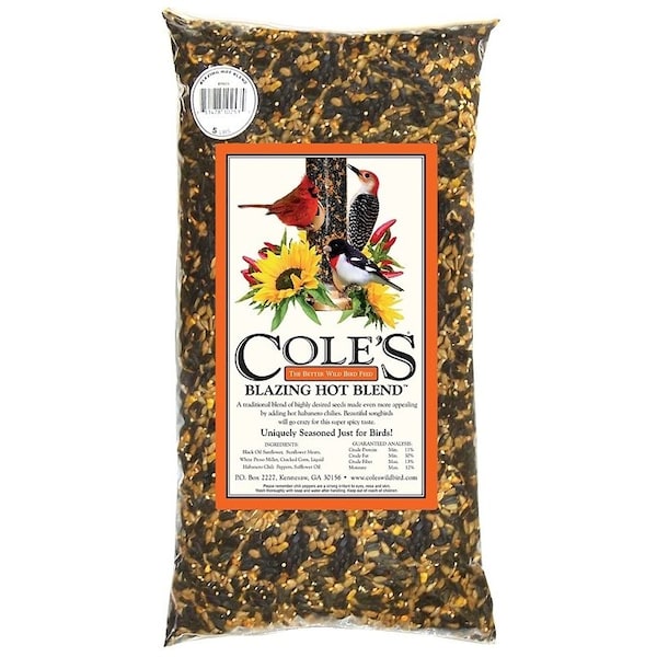Coles Blazing Hot Blend Blended Bird Seed, 5 lb Bag - BH05