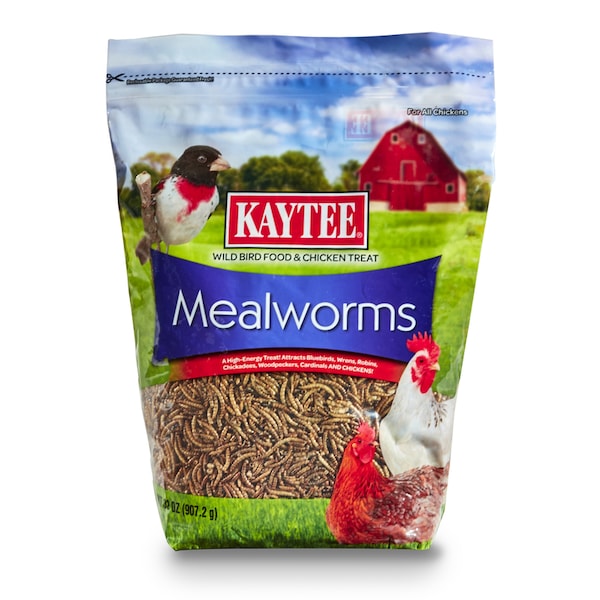 Kaytee Products Kaytee Mealworms Wild Bird/Poultry Dried Mealworm Mealworms 32 oz - 100527190