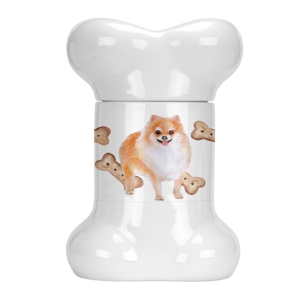 Beaugalan Pomeranian No.2 Bone Shaped Treat Jar - BE2886319