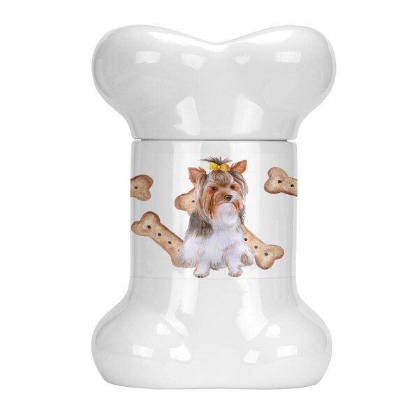 Beaugalan Yorkshire Terrier No.2 Bone Shaped Treat Jar - BE2900997
