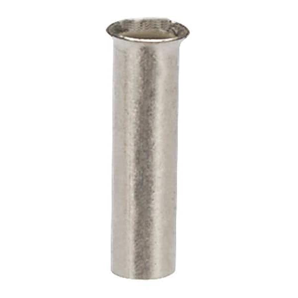 Panduit Ferrule, 14 AWG, Non-Insul, 13/32in., PK1000 - F80-10-M