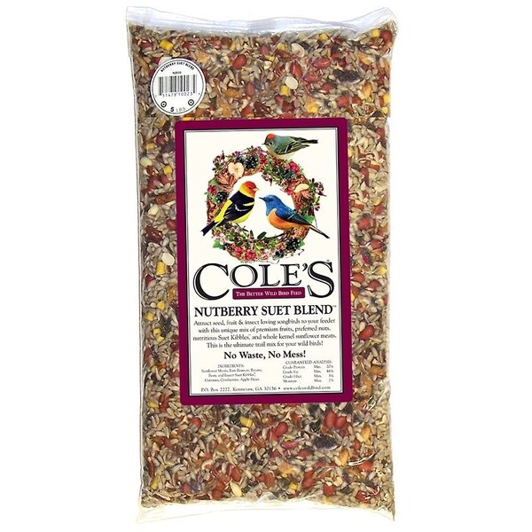 Coles Nutberry Suet Blend Blended Bird Seed, 10 lb Bag - NB10
