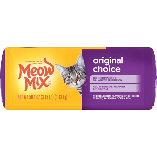 Meow Mix Meow Mix 3.15lbs Original, PK4 - 2927452327