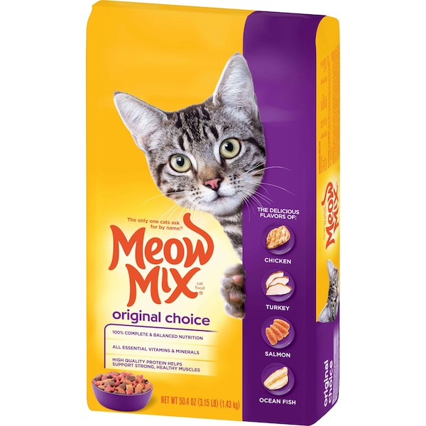 Meow Mix Meow Mix 3.15lbs Original, PK4 - 2927452327