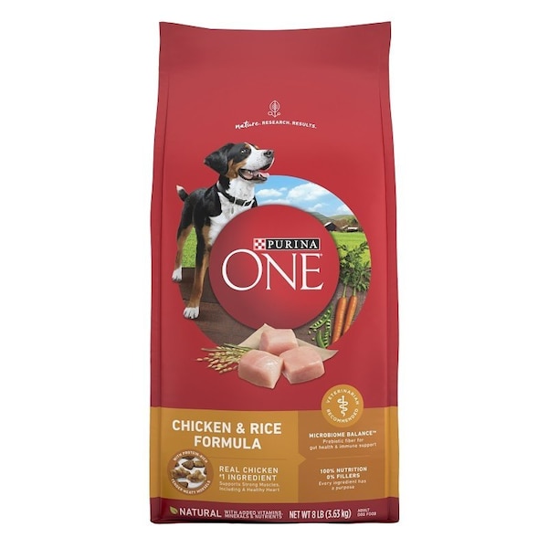 Purina One Purina SmartBlend Dog Food, Dry, Chicken, Rice Flavor, 8 lb - 17380