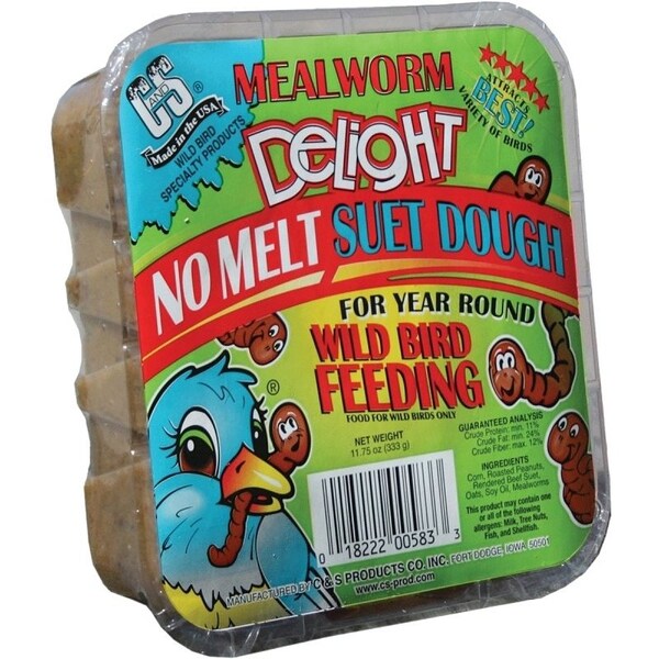 C&S Products No Melt Suet Dough Delights Bird Suet, 1175 oz - CS12583