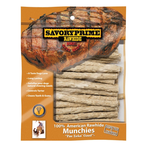Savory Prime Savory Prime Munchie All Size Dogs Adult Rawhide Sticks Natural 5 in. L 30 pk - 900