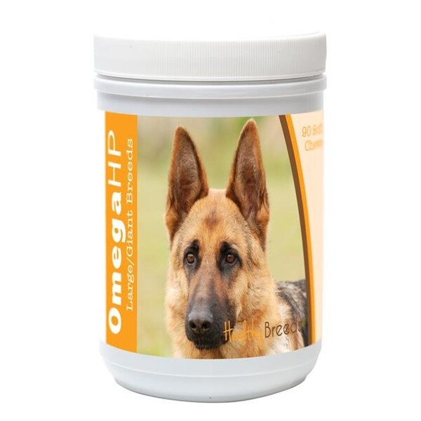 Healthy Breeds Healthy Breeds 840235108214 German Shepherd Omega HP Fatty Acid Skin & Coat Support Soft Chews; 90 Count - 840235108214