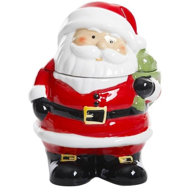 Gibson Home Gibson Home 113253.01 7.5 in. Jovial St. Nick; Santa Cookie Jar - 113253.01