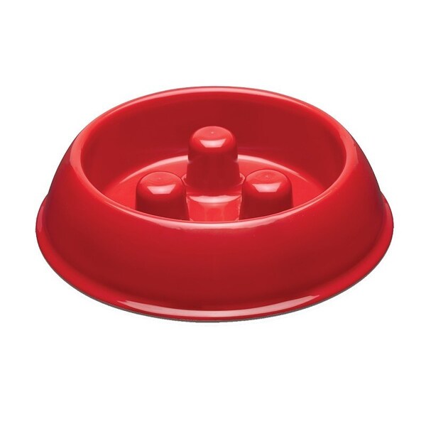 Proselect Slow Feeder Bowl, S, 12 oz Volume, Plastic, Red - ZX7082 14