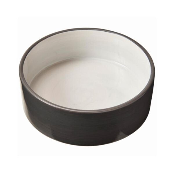 Ethical Products 7 in. Dog Dish Bowl, Gray - 108331
