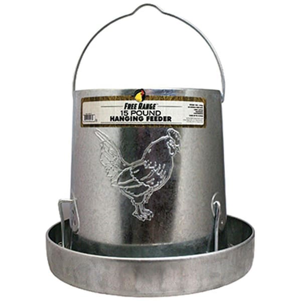 Harris Farms 4217 15 lbs. Heavy Duty Galvanized Hanging Feeder - HA573364