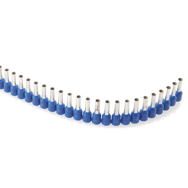 Jokari Ferrules Strips, 8mm, 2.5mm, Blue, PK400 - 60125