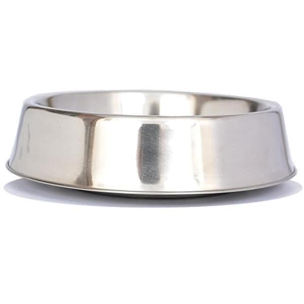 Iconic Pet Anti Ant Stainless Steel Non Skid Pet Bowl for Dog or Cat- 64 oz - 8 cup - 92195