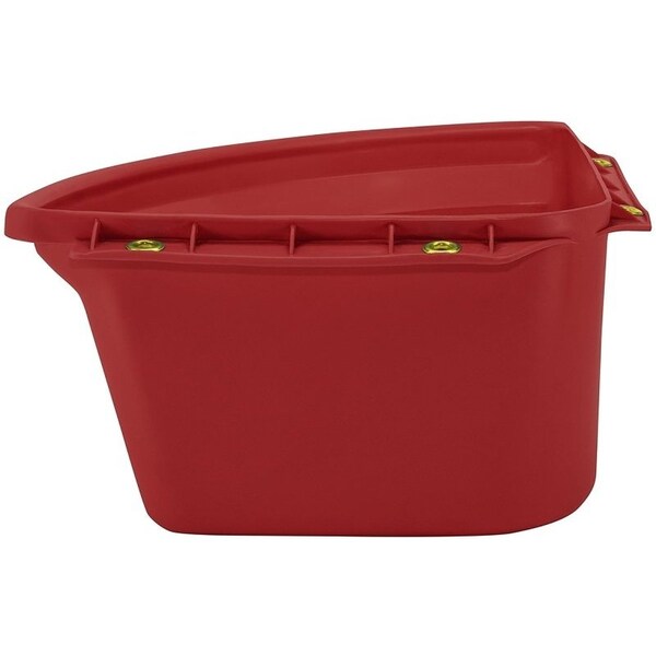 Fortex Fortiflex Corner Feeder, 24 qt Volume, Rubber Polymer, Red - CF-24R