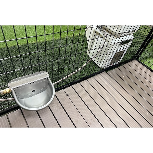 K9 Kennel Store The Vault 60LB. Food Dispenser + 7 Gallon Stainless Steel Auto Water Bowl Combo - K9VAULTCOM