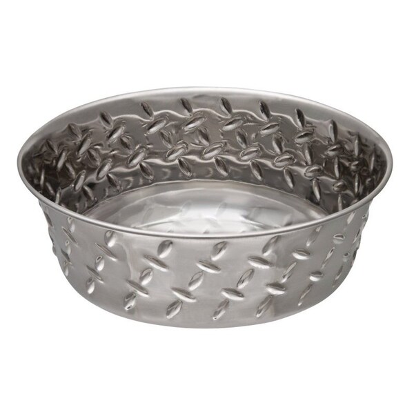 Loving Pets Pet Feeding Dish, XL, 3 qt Volume, Stainless Steel, Silver - 7257