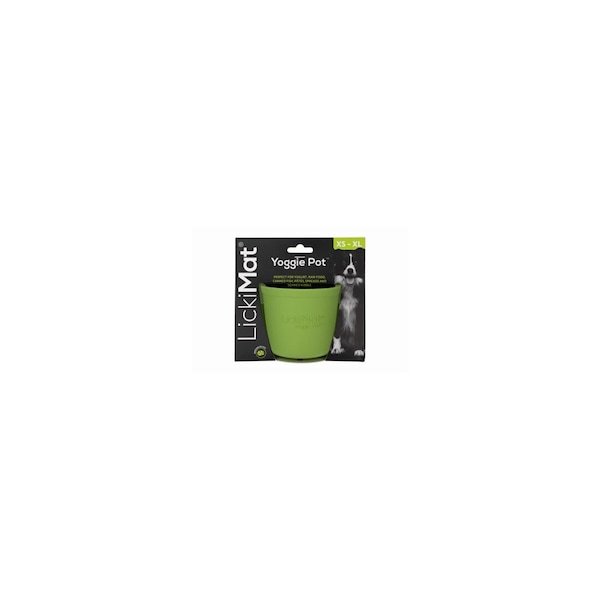 Innovative Pet Products Pty Ltd Slow Feeder Yoggie Pot Green Rubber For Dogs Green - LM5301GN-DR