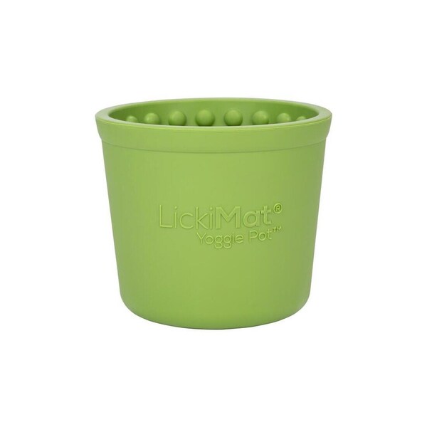 Innovative Pet Products Pty Ltd Slow Feeder Yoggie Pot Green Rubber For Dogs Green - LM5301GN-DR