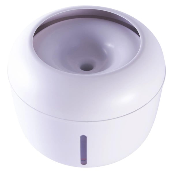 Petpurifiers Moda-Pure Ultra-Quiet Filtered Dog & Cat Fountain Waterer, White - One Size - PE2640391