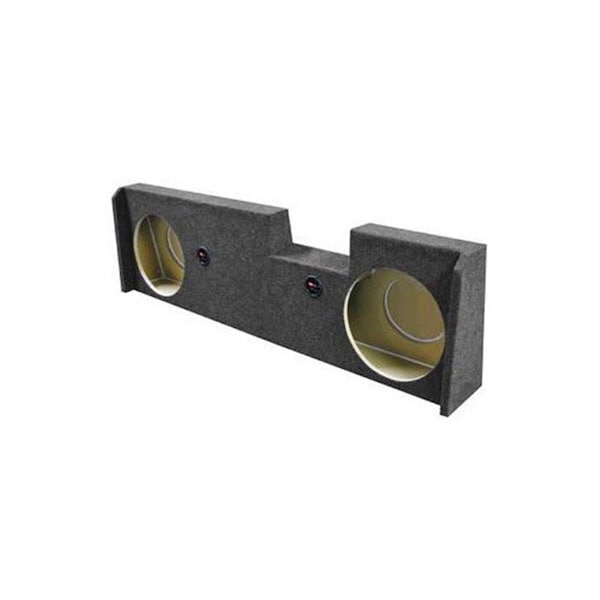 Q Power 10 in. GMC Dual Custom Fit 4-Door Unloaded Speaker Box for Trucks, Charcoal - GMC10 2014 4DOOR
