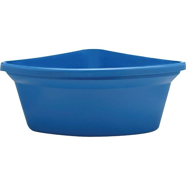Fortex Fortiflex Corner Feeder, 24 qt Volume, Rubber Polymer, Blue - CF-24BL