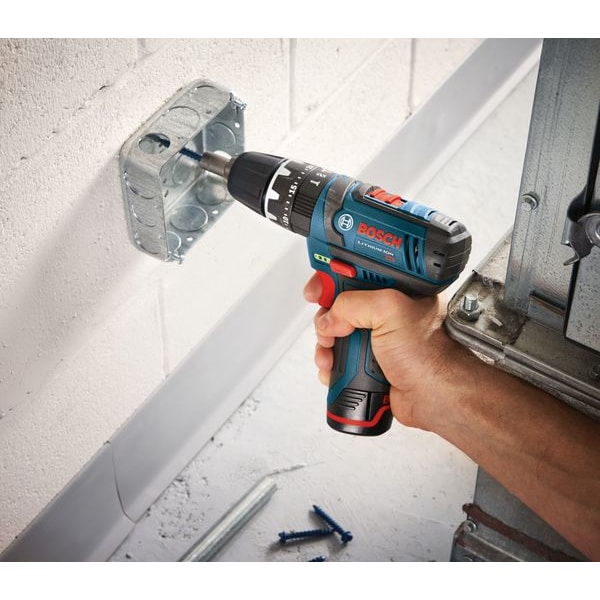 Bosch 12.0 V Hammer Drill, Battery Included, 3/8 in Chuck - PS130-2A