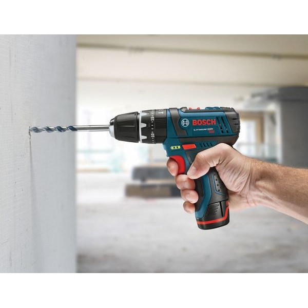 Bosch 12.0 V Hammer Drill, Battery Included, 3/8 in Chuck - PS130-2A