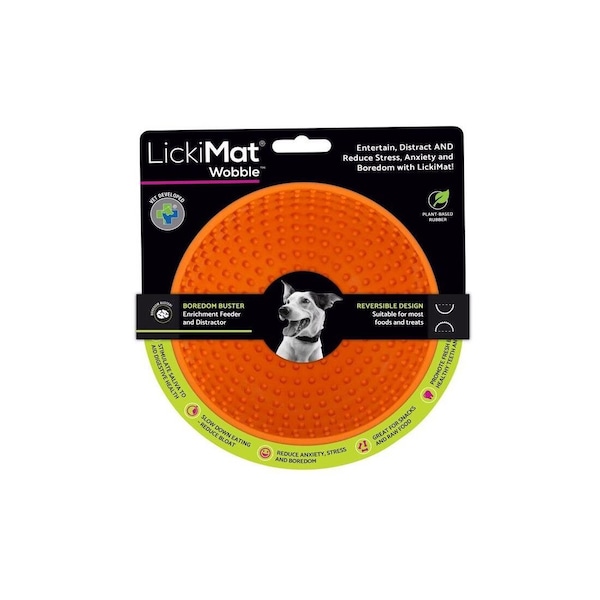 Innovative Pet Products Pty Ltd Slow Feeder Wobble Orange Rubber For Dogs Orange - LM5801OR-DR
