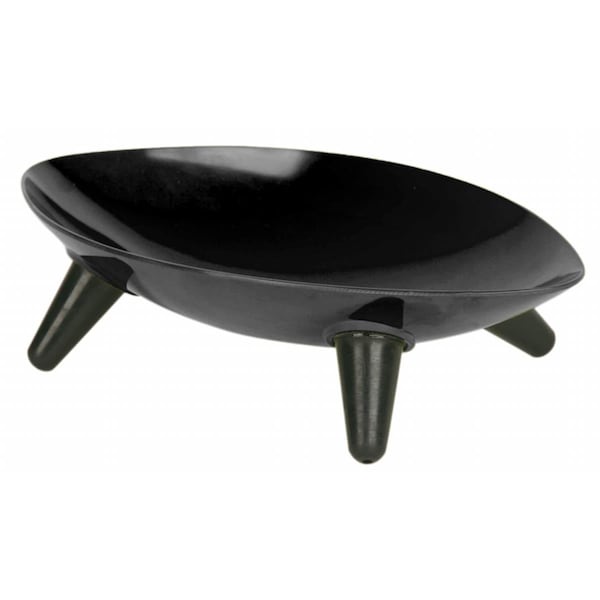 Petpurifiers Melamine Couture Sculpture Single Dog BowlBlack - PE486399