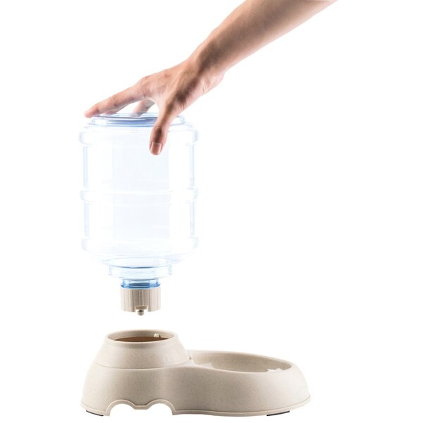 Pawsmark Automatic Self Dispensing Gravity Pet Feeder for Cats and Dogs - Large Capacity, Water Dispenser - QI003699