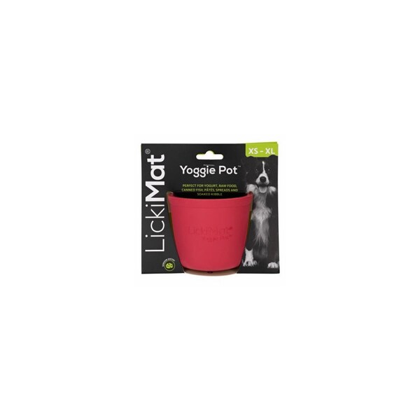 Innovative Pet Products Pty Ltd Yoggie Pot Dog Feeder Licking Bowl, Pink - LM5301PK-DR