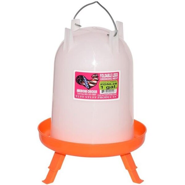 Tuff Stuff Products Tuff Stuff Products 458104981 1 gal PDNL28 Poultry Drinker Nest with Foldable Legs - 458104981