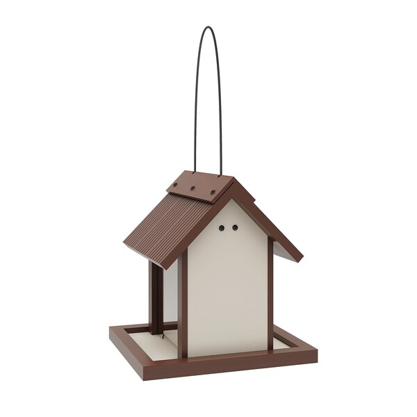 New Age Pet Feathered Friends, Beak Bistro Bird Feeder, Maple w/ Walnut Trim - RHBAF41-09