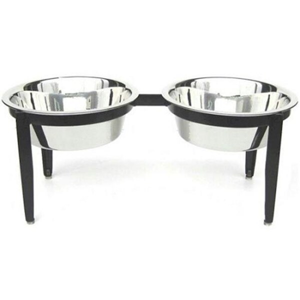 Pets Stop Pets Stop RDB17-L Visions Double Elevated Dog Bowl - Large - RDB17-L