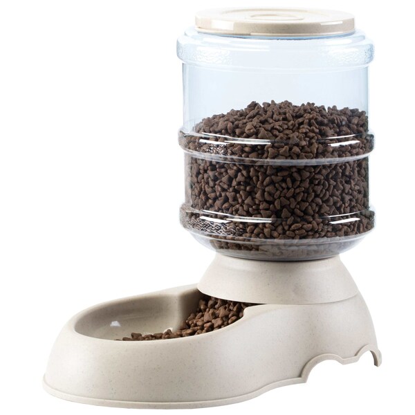 Pawsmark Automatic Self Dispensing Gravity Pet Feeder for Cats and Dogs - Large Capacity, Food Dispenser - QI003700