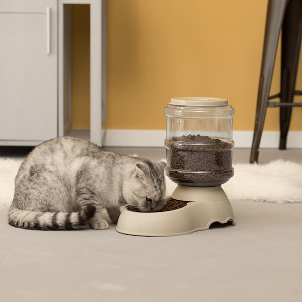 Pawsmark Automatic Self Dispensing Gravity Pet Feeder for Cats and Dogs - Large Capacity, Food Dispenser - QI003700