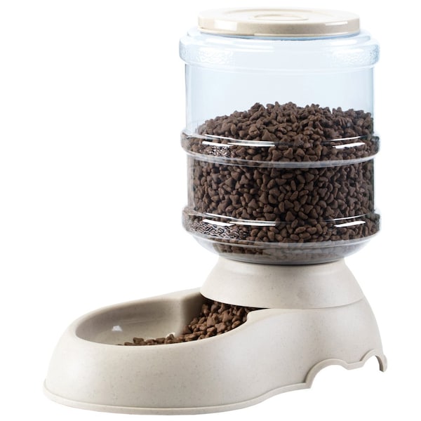 Pawsmark Automatic Self Dispensing Gravity Pet Feeder for Cats and Dogs - Large Capacity, Food Dispenser - QI003700