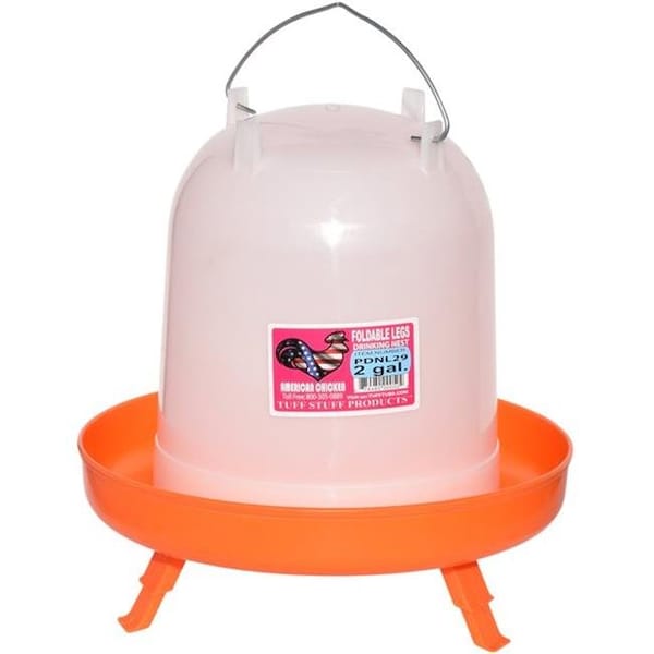 Tuff Stuff Products Tuff Stuff Products 458105046 2.1 gal PDNL29 Poultry Drinker Nest with Foldable Legs - 458105046